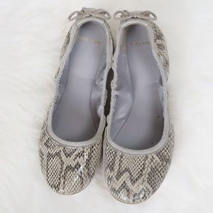 Cole Haan Ashlyn Snakeskin Embossed Ballet Flats 7
